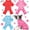 L Fits 7.7-9.9 lbs, variant on 3 Pieces Dog Pajamas Puppy Soft Pets Clothes Dog Jumpsuit for Small Medium Large Pets Cute Apparel Bodysuits for Girl and Boy, 3 Styles(S Fits 3.3-5.5 lbs)