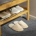 thumbnail image 5 of Hitime Soft Chenille Bath Rug Mat Grey 20" x 32" Quick Dry Machine Washable Bathroom Runner - Ultra Absorbent Non-Slip Backing - Dark Gray, 5 of 11
