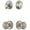 Satin Nickel, variant on Grandeur 823309 Georgetown Solid Brass Single Cylinder Keyed Entry Knobset And Deadbolt
