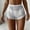 Swimwear-862White, variant on Xdegoge Swim Shorts Women Tummy Control High Waisted Ruched Side Tie Adjustable Drawstring Boyshorts Modest Bathing Suit Bottoms Athletic Swimming