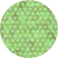 thumbnail image 1 of Ahgly Company Machine Washable Indoor Round Transitional Pastel Green Area Rugs, 7' Round, 1 of 7
