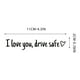 thumbnail image 3 of Set de pegatinas para espejos seguros para conducir | Calcomanía de vinilo de corazón I Love You para la ventana del retrovisor del coche | Accesorios removibles impermeables para coches | 3 Pack, 3 of 7