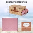 thumbnail image 2 of Cesta de pícnic HappyPicnic para 2 personas con manta impermeable roja, 2 of 9