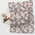 thumbnail image 6 of Pofeuu Paisley Floral Print Puppy Blanket,Dog Blankets,Pet Blanket Cozy Cat Blankets for Indoor Cats, Fuzzy Pet Blanket for Kitten Doggy Dog Blankets-Medium, 6 of 8
