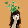 thumbnail image 4 of Women Fascinator Wedding Banquet 3D Butterfly Pillbox Hat with Hair Clips, 4 of 8