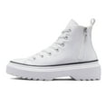 thumbnail image 4 of Converse Boy's Chuck Taylor All Star Lugged Lift Platform Canvas Big Kid, White/White/Black, 3.5, 4 of 5
