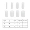 thumbnail image 4 of Uxcell Screw Thread Protectors End Caps Vinyl 50 Pcs 1.5mm White, 4 of 5