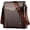 Brown, variant on SPRING PARK Men Faux Leather Business Travel Shoulder Satchel Bag for Men Crossbody Purse