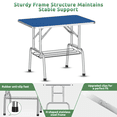 thumbnail image 6 of Noaman 36 Inch Foldable Dog Grooming Table with Adjustable Arm, Noose & Non-Slip Surface, Blue, 6 of 7