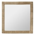 thumbnail image 2 of bali & pari Geralyn Japandi Mirror, Square, Natural Seagrass, 2 of 4