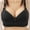 A_ Black, variant on Fashion SMihono Lace Embroidery Daisy Bras for Older Women Comfortable Bra for Seniors Adjustable Strap Push Up Bras for Elderly No Wire Bralettes Khaki 42/95