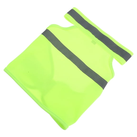 CRILSTYLEO Yellow Dog Reflective Safety Vest Adjustable Breathable for Nighttime Walking and Running