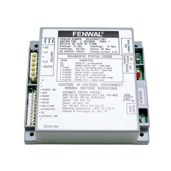 Fenwal 35-679927-561 Ignition Module 24 VAC Proven HSI With Blower Relay