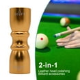 thumbnail image 4 of Pebbuoy Snooker Pool Cue Tip Tool Aluminum Alloy 3-in-1 Billiard Pool Stick Tip Metal Scuffer Shaper Aerator Repair Tool Pool Cue Accessories, 4 of 7