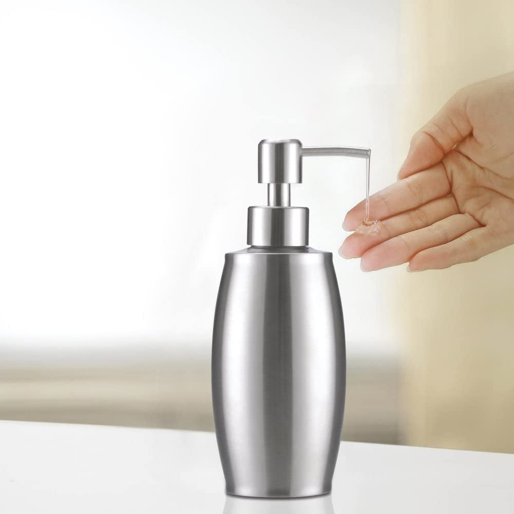 SEENDA Soap Dispenser Stainless Steel 350ml Soap Dispenser Metal Pump Hand Lotion Liquid Bottle