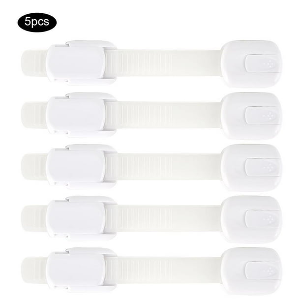 5pcs Multifunctional Door Cabinet Drawer Strap Lock Baby Child Safety Locks Accident Protection