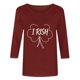 thumbnail image 2 of TaTaai St. Patrick's Day Women Fashion Printed 3/4 Sleeve Tops Casual Round Neck Loose Fit Blouses Soft Stretchy Breathable Spring Winter Daily Wear Gift, 2 of 4