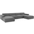 thumbnail image 2 of Modway Restore Canapé Sectionnel Moderne en Tissu Polyester 6 Pcs, Charbon, 2 of 12