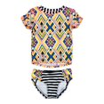 thumbnail image 2 of Zuma Rash Guard Set Geometric, 2 of 2
