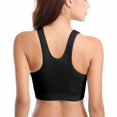 thumbnail image 4 of Big Clearance! Women's Zipper in Front Closure Sports Bra High Impact Racerback Workout Yoga Workout Wireles Bra Sports Bra Tops, 4 of 6