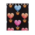 thumbnail image 5 of Hearts Balloon Curtains Black Out Curtains for Sliding Glass Doors Bedroom Living Room Bathroom 2 Panels Set, 5 of 5
