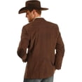 thumbnail image 3 of Circle S Western Sport Coat Mens Point Yoke Lubbock 40 R Brown CC4588, 3 of 3