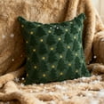thumbnail image 6 of Christmas Pillow Covers 18x18 inch 2pcs Christmas Tree Dark Green Throw Pillow Covers,Soft Faux Fur Farmhouse Couch Pillows Home Holiday Decors for Winter Sofa Livingroom, 6 of 6