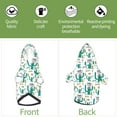 thumbnail image 6 of Fotbe Hello Summer Print Small Dog Sweater Hoodies Pet Grey Hooded Soft Fleece Sweatshirts with Pocket Fall Winter Puppy Cat Sweaters Warm Clothes-X-Large, 6 of 7
