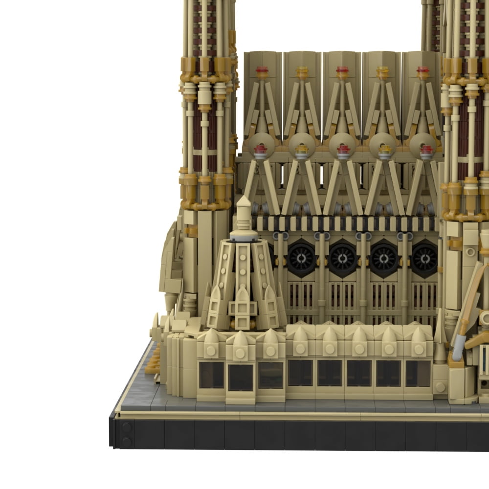 Moc Spanish Church Sagrada Familia Builidng Blocks Set Barcelona Sightseeing Attractions Architecture Bricks Toys Walmart