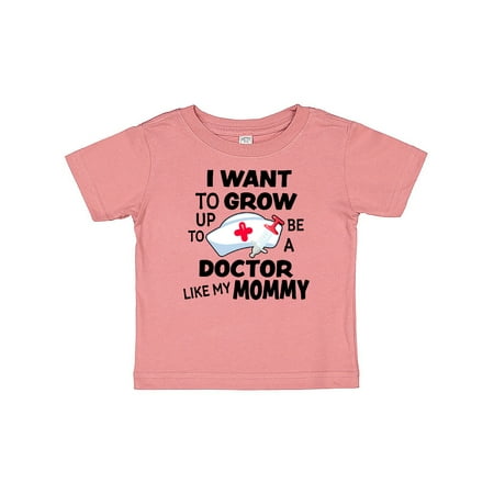 

Inktastic I Want To Grow up To Be a Doctor Like My Mommy Gift Baby Boy or Baby Girl T-Shirt