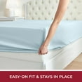 thumbnail image 4 of Mellanni Extra Deep Pocket Fitted Sheet up to 21", Microfiber, 1 Piece Twin XL, Aqua, 4 of 7