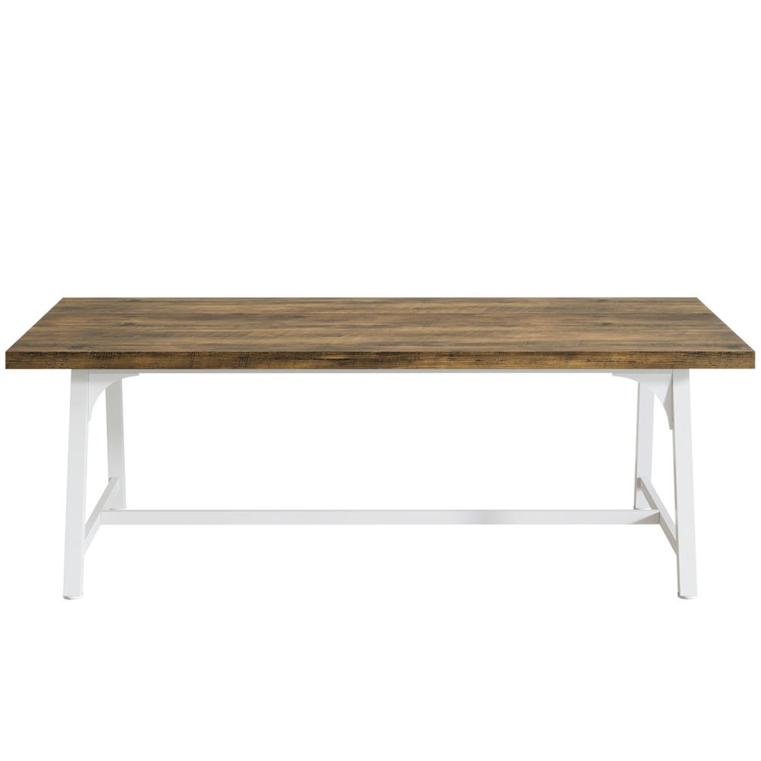 Demi Bonn 70" Executive Computer Desk with Metal Frame, Modern Duty Study Writing Gaming Table for Home Office, Rectangle Conference Table, Gray