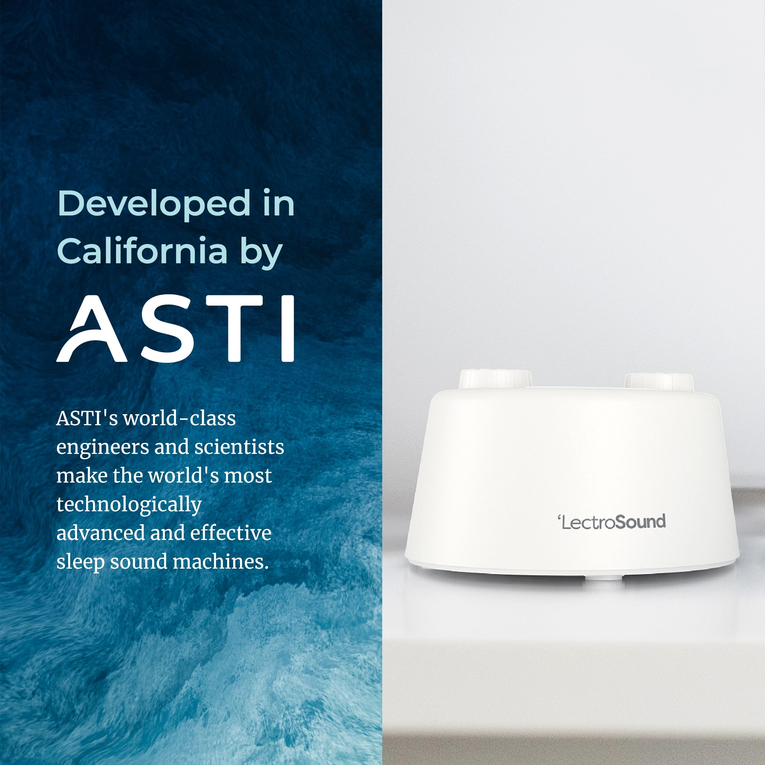 Adaptive Sound Technologies Lectro Sound 2 Non-Looping White Noise Baby Rest and Sleep Machine With USB Power Adapter