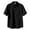 Black, variant on Men's Slim Fit Casual Solid Short Sleeve Shirt Breathable Comfortable for Daily Wear Sports Outfits Summer Spring Versatile Styling