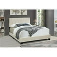 thumbnail image 1 of Progressive Furniture U390-39 All-in-One Upholstered Bed, Cream - King Size, 1 of 1