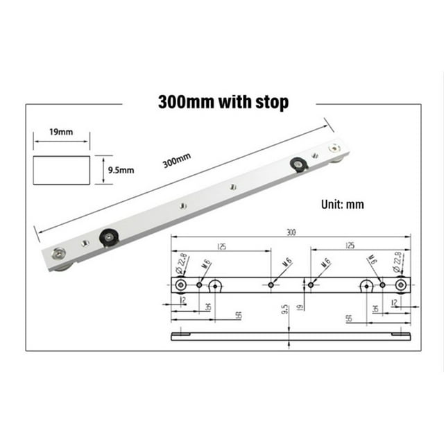 Lefu Aluminium Alloy T-tracks Slot Miter Track And Miter Bar Slider Table Saw Miter