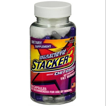 Stacker 3 Capsules éphédra Formule gratuite 100 capsules (pack de 2)