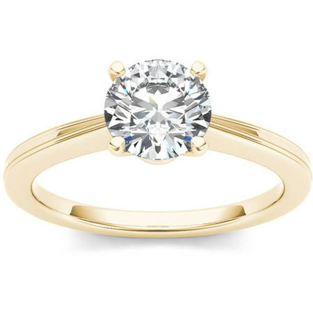 1 Carat T.W. Diamond Solitaire 14kt Yellow Gold Engagement Ring