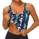 thumbnail image 3 of Balery Seahorses And Plants Sujetadores deportivos con espalda cruzada para mujer, acolchados, sin costuras, de alto impacto, ideales para yoga, gimnasio, entrenamiento y fitness.-X-Large, 3 of 8