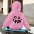 thumbnail image 3 of SonxaHe Little Boy's Hoodie Fleece Cartoon Graphic Hooded Top with Pocket Streetwear Sports Active Hoodie for Kids Pink,Size 7-8, 3 of 8