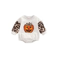 thumbnail image 1 of Infant Baby Girls Boys Romper Onesies Round Neck Long Sleeve Jumpsuits Autumn One Piece Clothes, 1 of 8