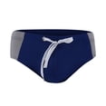 thumbnail image 3 of Aayomet Maillots de Bain pour Hommes avec Doublure de Compression Maillots de Bain de Printemps de Plage Caleçons Courts de Bain Triangulaires (Bleu, m), 3 of 5