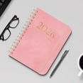 thumbnail image 4 of 2025 Schedule Book A5 Coil Notebook | Leather Strap Planner with Self-Discipline Goal Card | Portable Daily Organizer for Students Professionals | Customizable Printed Diary, 4 of 5