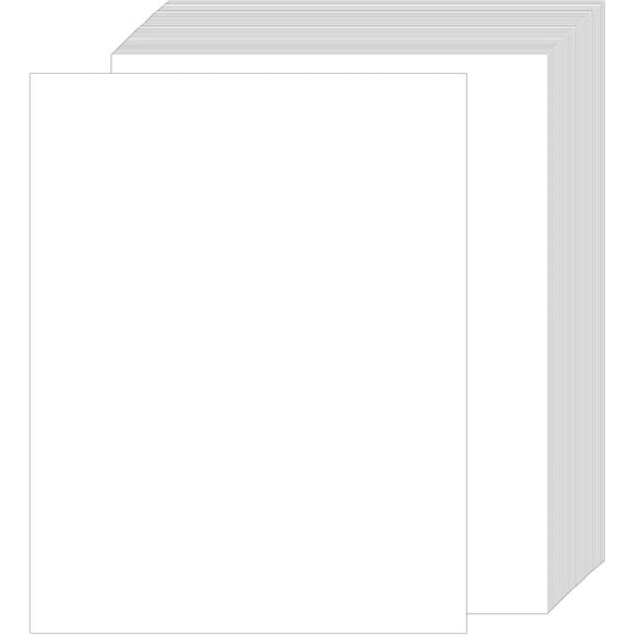 100 Sheets White Cardstock 8.5 x 11, 80lb Heavy Card Stock Paper, Thick Cardstock Printer Paper for Invitations, Certificate, Menus, Wedding, DIY Cards