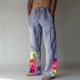thumbnail image 1 of Pantalones largos de verano para hombre, de algodón y lino, con pierna ancha, estampados, con cordones, para deportes y vacaciones, 1 of 7