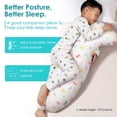 thumbnail image 4 of Almohada corporal BYRIVER 35 Contour Cooling para niños con funda lavable, 4 of 7