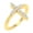 14k Yellow Gold Plated 925 Sterling Silver, variant on Religious Cross Ring for Women Stackable 0.28 ct Round Moissanite 14k White Gold Plated 925 Sterling Silver Size 5.5 (Color D, VVS1)