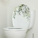 thumbnail image 5 of Pegatinas para tapa de asiento de inodoro, hojas de plantas, flores, hojas verdes, calcomanías florales para tapa de inodoro, pegatina impermeable para decoración de cisterna de baño, 5 of 8