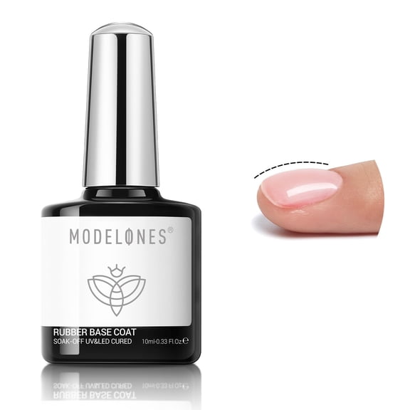 modelones Builder Gel for Nails, Jelly Pink 6 in One Nude Rubber Base Coat Strengthen Apex Building Extension Long Lasting Protect Soak Off U V Color Base Gel Manicure for Fragile Nails Art Home DIY