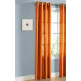 thumbnail image 2 of Gorgeous Home Linen Faux Silk Grommet Window Curtain, 52" x 84", Orange, 1 Panel, 2 of 5